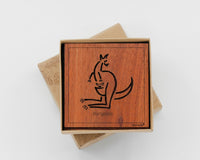 Square Animal Wooden Coasters - Gifts At The Quay