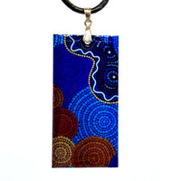 Aboriginal Art Pendant - Land And Water