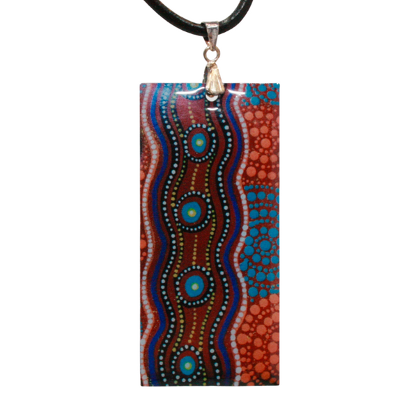 Aboriginal Art Pendant - Bush Medicine