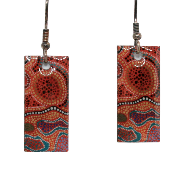 Aboriginal Art Earring - Gather Together